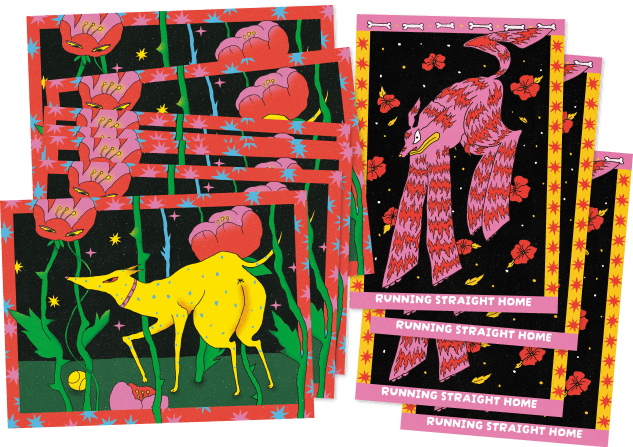 Dog postcards